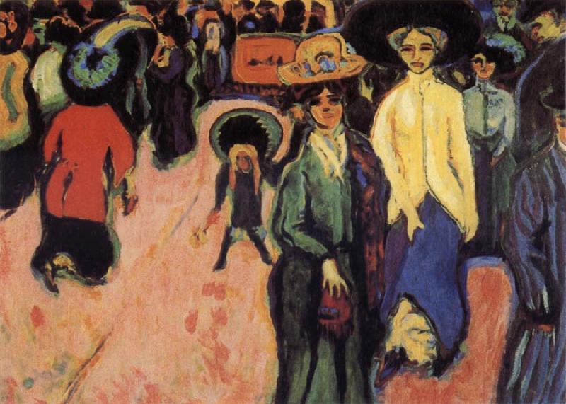Ernst Ludwig Kirchner The Street Sweden oil painting art